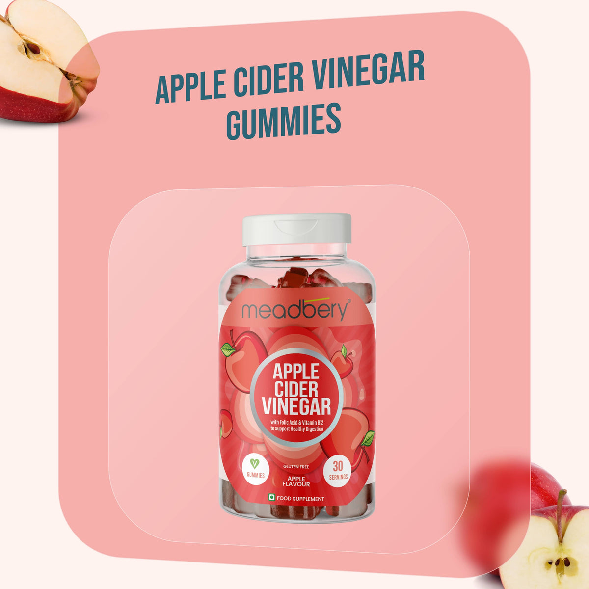 Meadbery Apple Cider Vinegar Gummy for Weight Loss