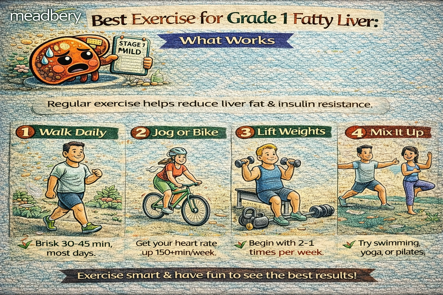 Best Exercise for Grade 1 Fatty Liver: What Works