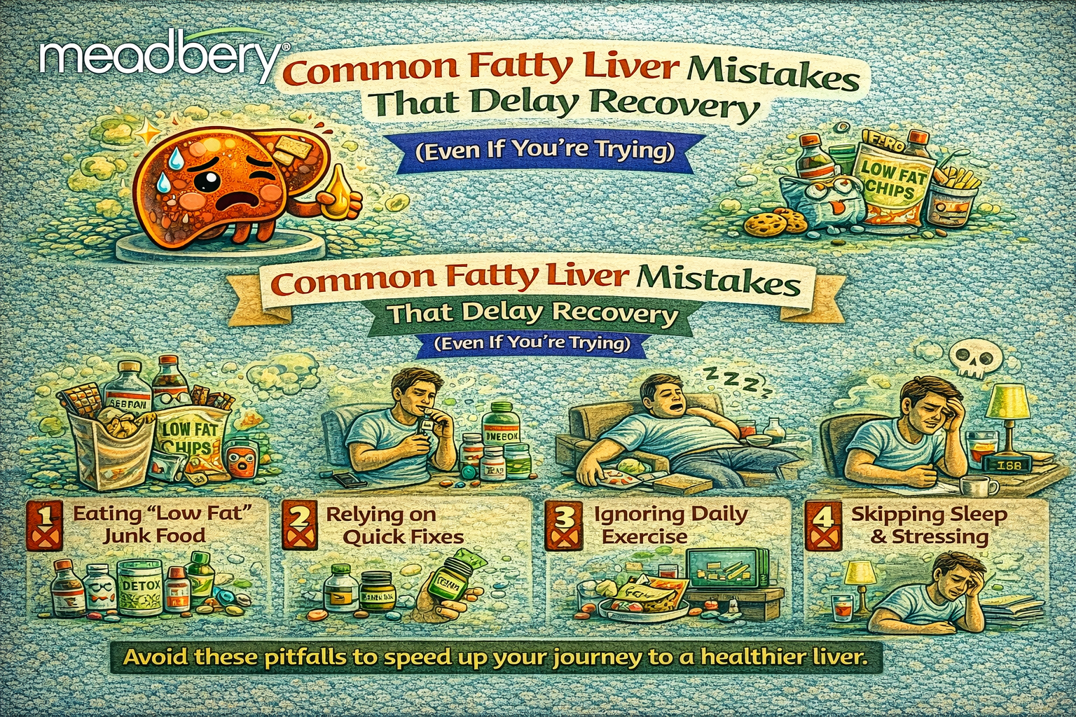 Common Fatty Liver Mistakes That Delay Recovery (Even If You’re Trying)