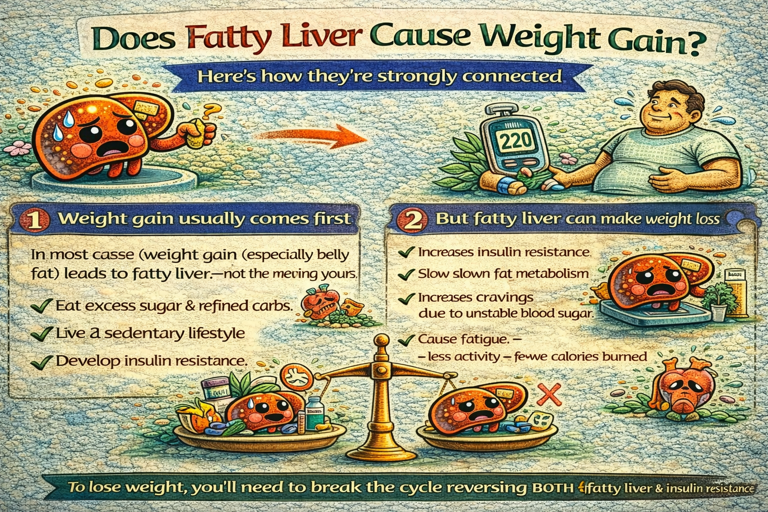 Does Fatty Liver Cause Weight Gain?