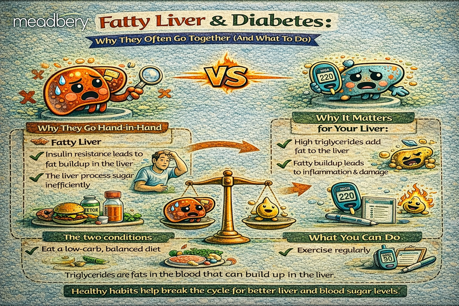 Fatty Liver & Diabetes: Why They Often Go Together (And What To Do)