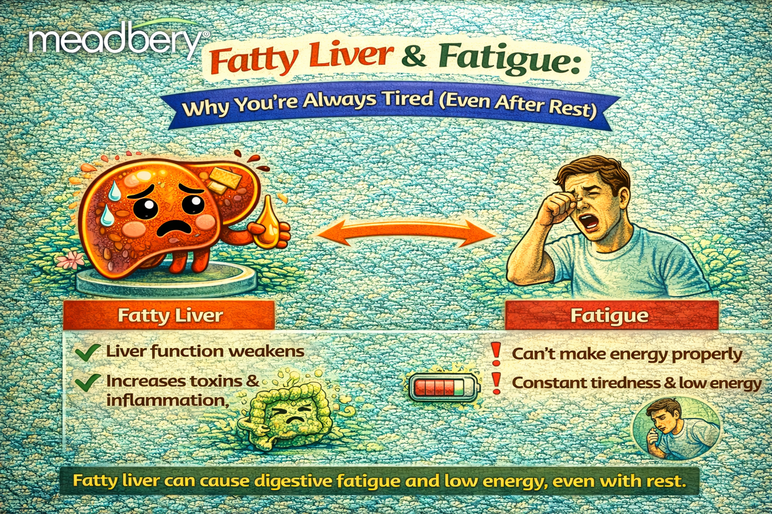 Fatty Liver & Fatigue: Why You’re Always Tired (Even After Rest)