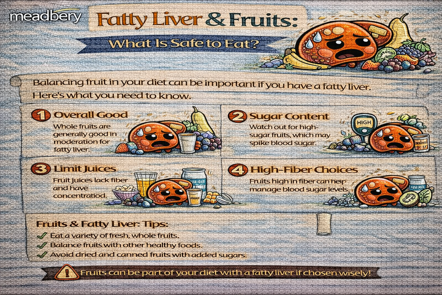 Fatty Liver & Fruits: What Is Safe to Eat?