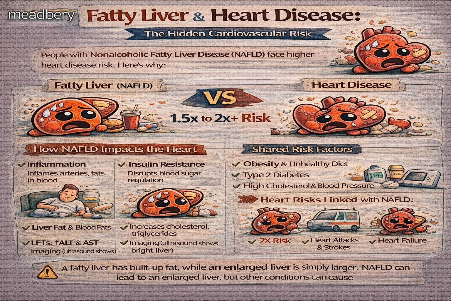 Fatty Liver & Heart Disease: The Hidden Cardiovascular Risk