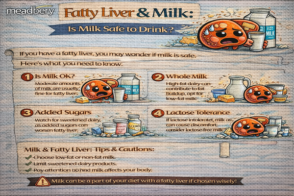 Fatty Liver & Milk: Is Milk Safe to Drink?