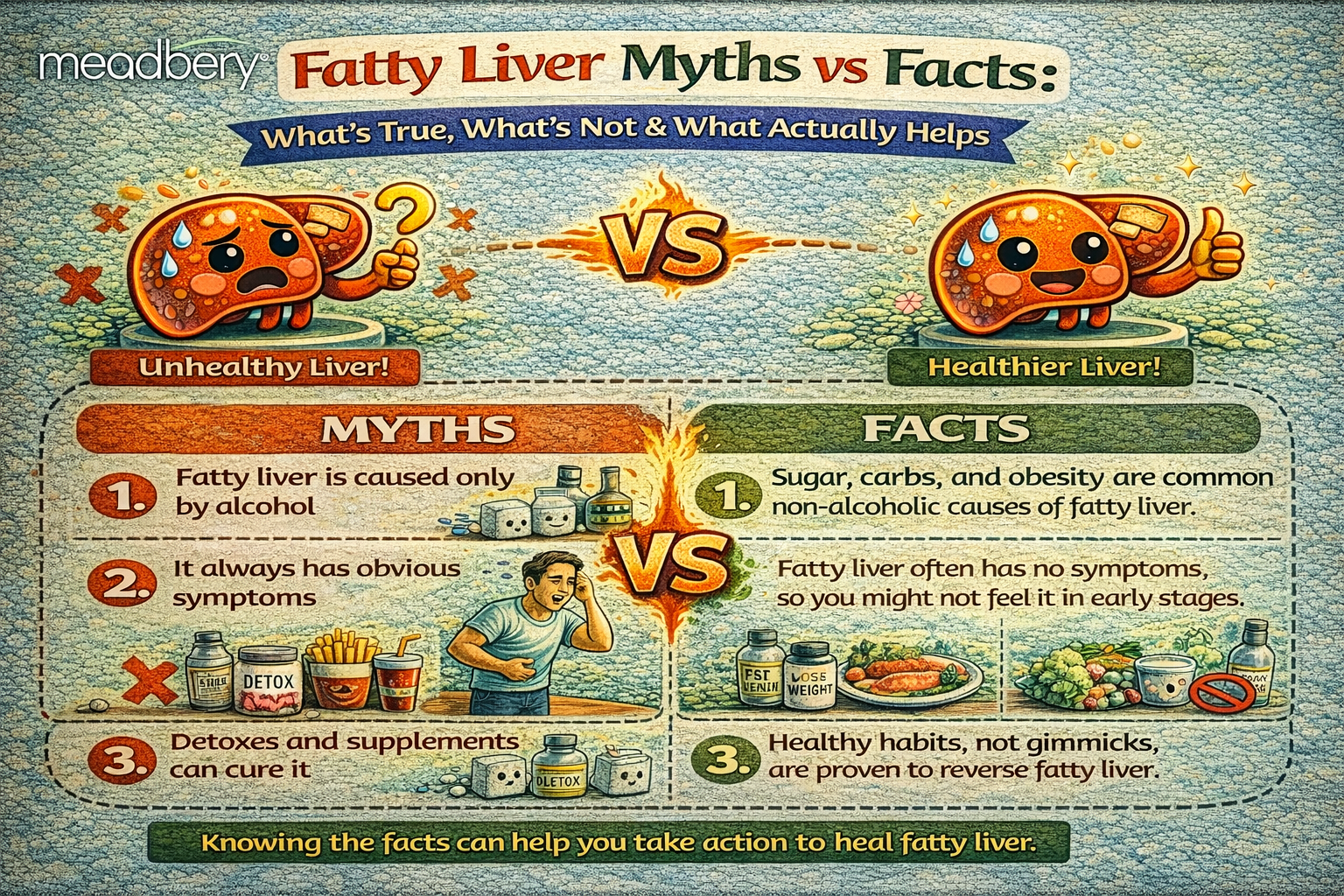 Fatty Liver Myths vs Facts: What’s True, What’s Not & What Actually Helps
