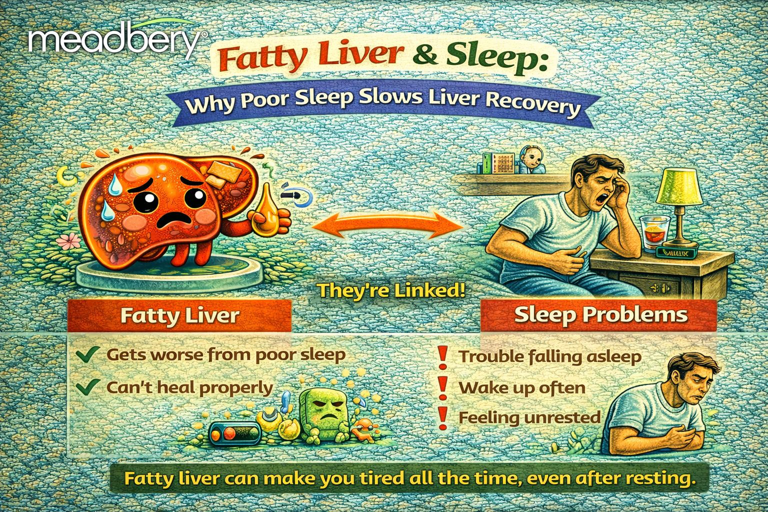 Fatty Liver & Sleep: Why Poor Sleep Slows Liver Recovery