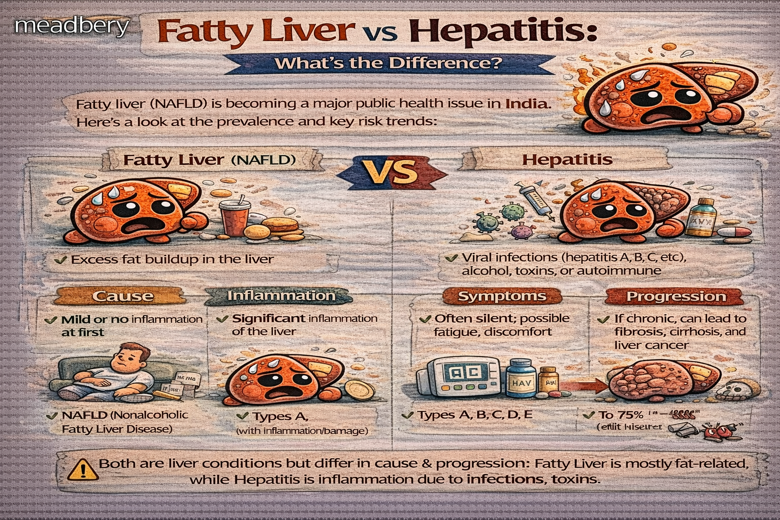 Fatty Liver vs Hepatitis: What’s the Difference?