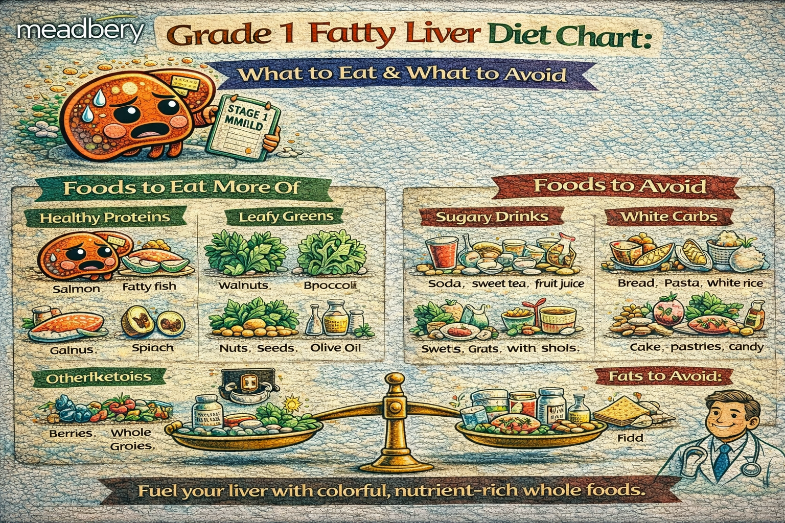 Grade 1 Fatty Liver Diet Chart: What to Eat & What to Avoid