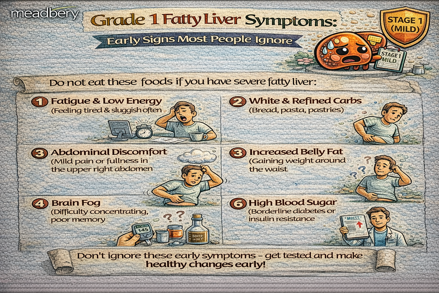 Grade 1 Fatty Liver Symptoms: Early Signs Most People Ignore