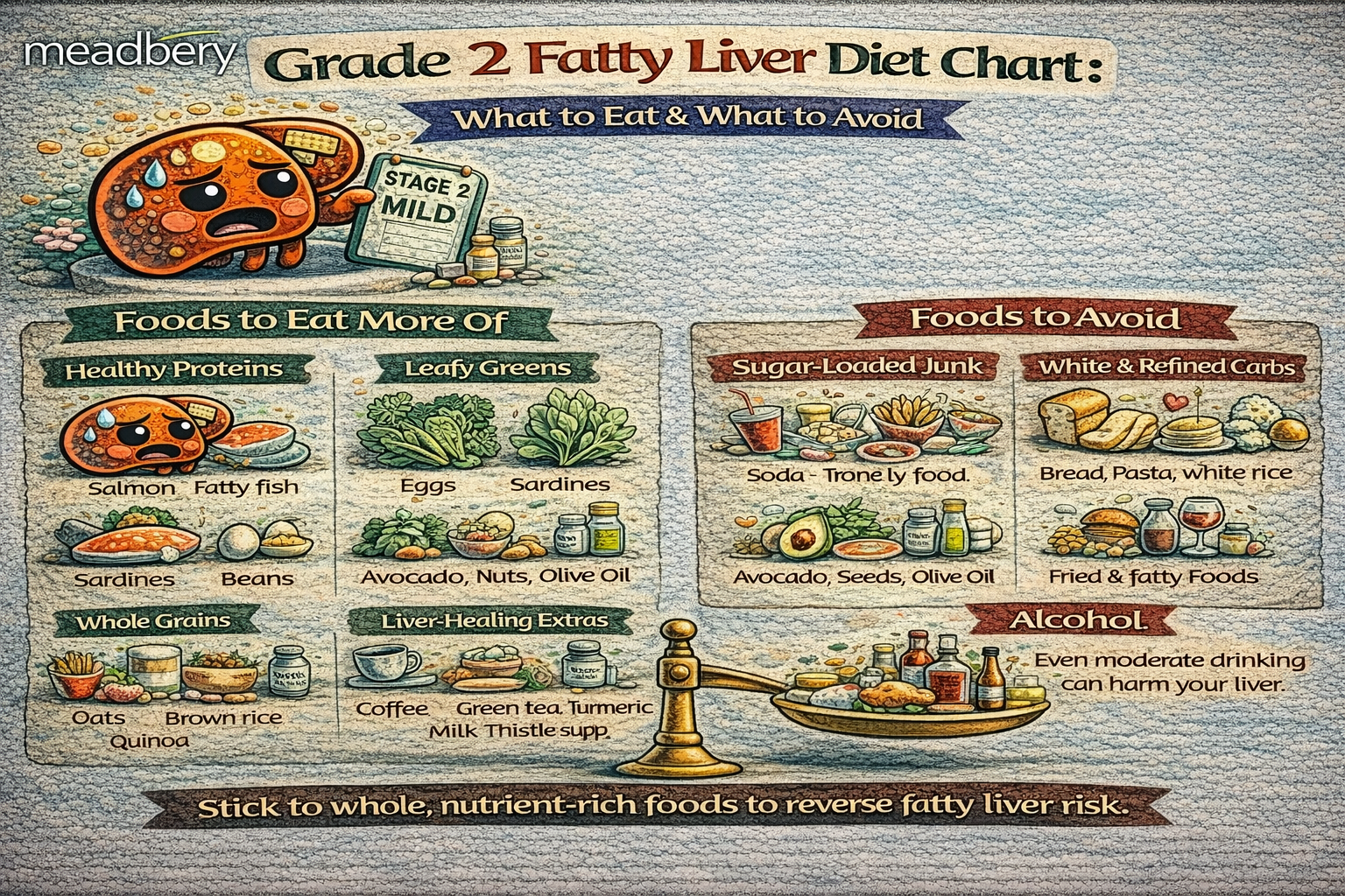 Grade 2 Fatty Liver Diet Chart: What to Eat & What to Avoid