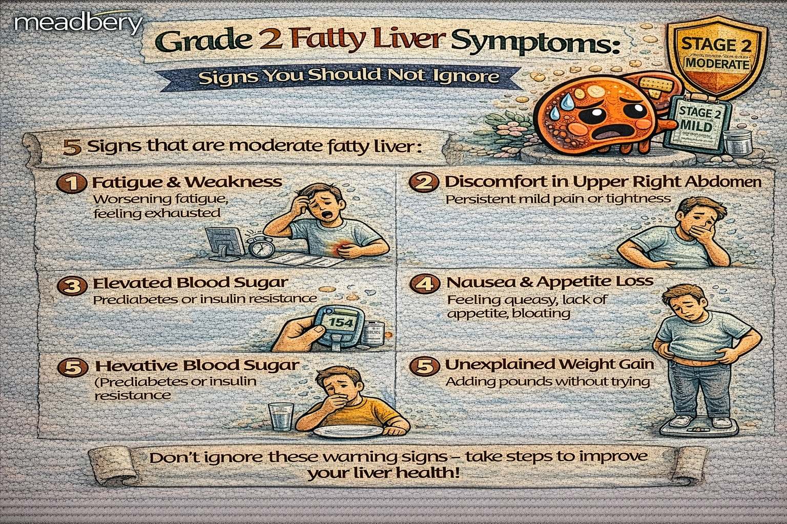 Grade 2 Fatty Liver Symptoms: Signs You Should Not Ignore