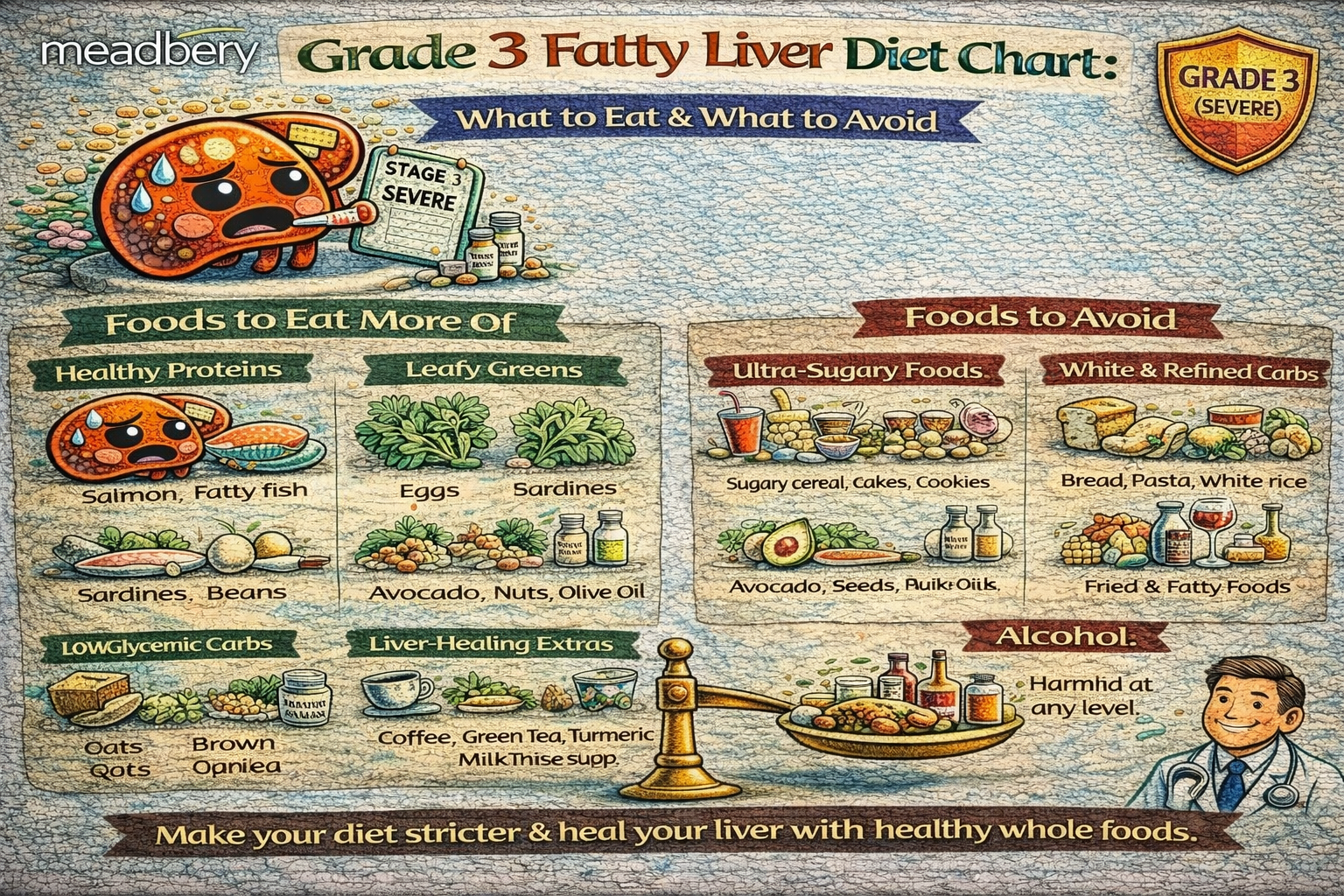 Grade 3 Fatty Liver Diet Chart: What to Eat & What to Avoid