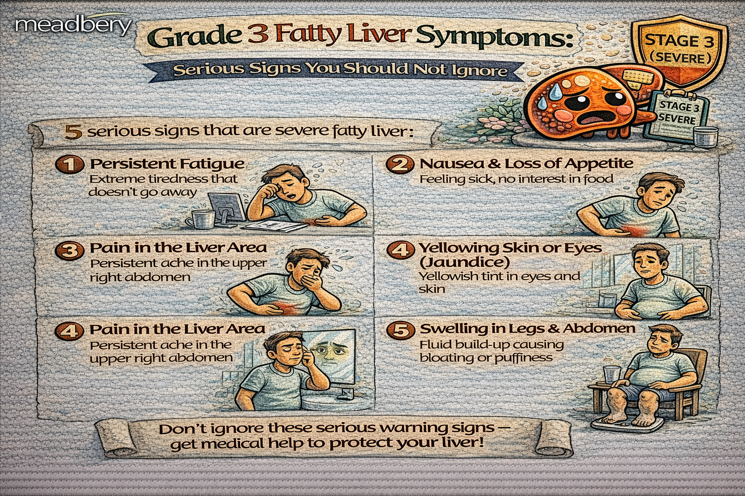Grade 3 Fatty Liver Symptoms: Serious Signs You Should Not Ignore