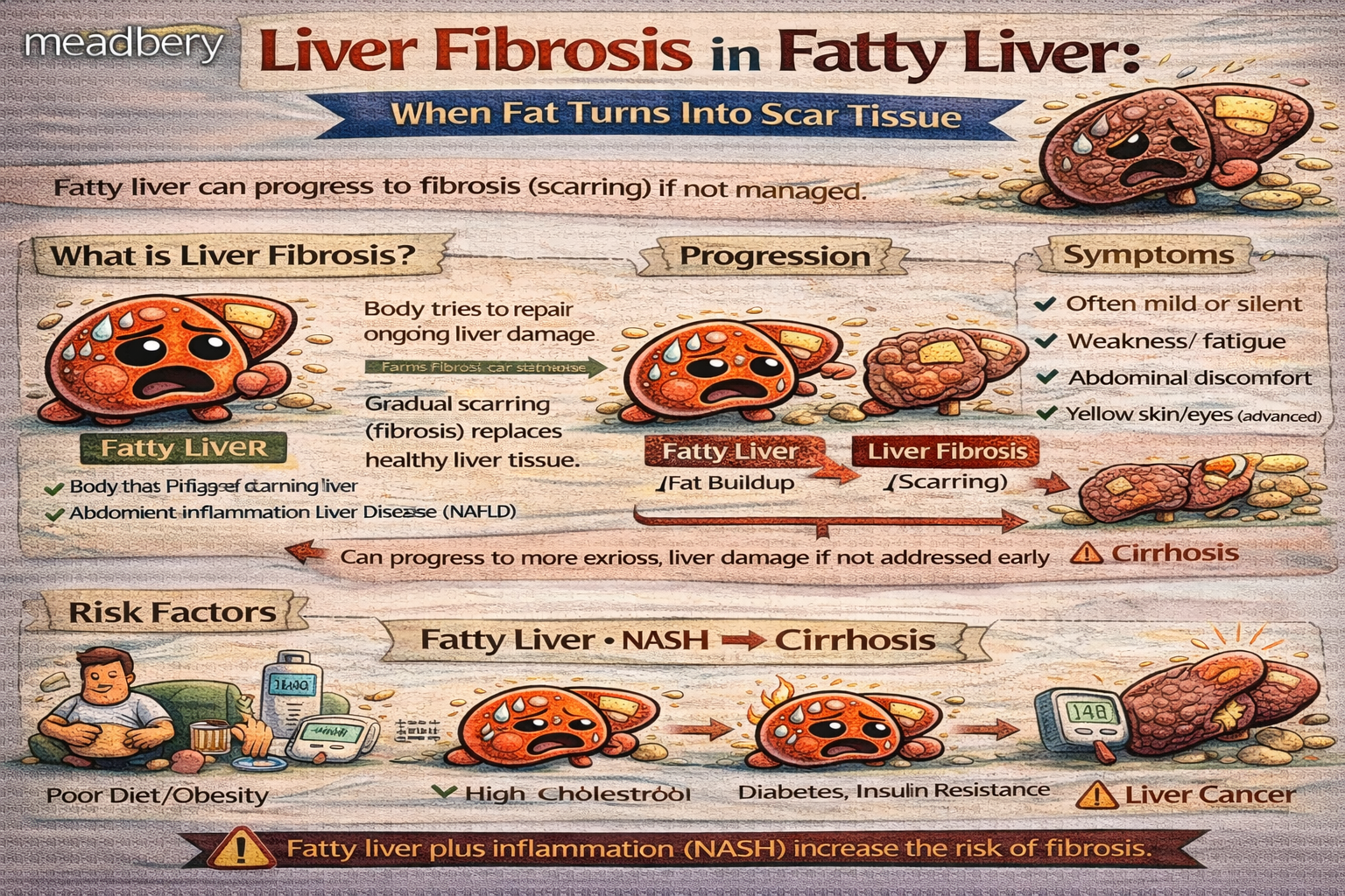 Liver Fibrosis in Fatty Liver: When Fat Turns Into Scar Tissue